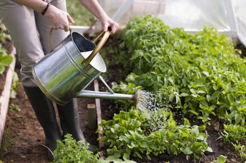 Protective safety measures used during outdoor gardening tasks